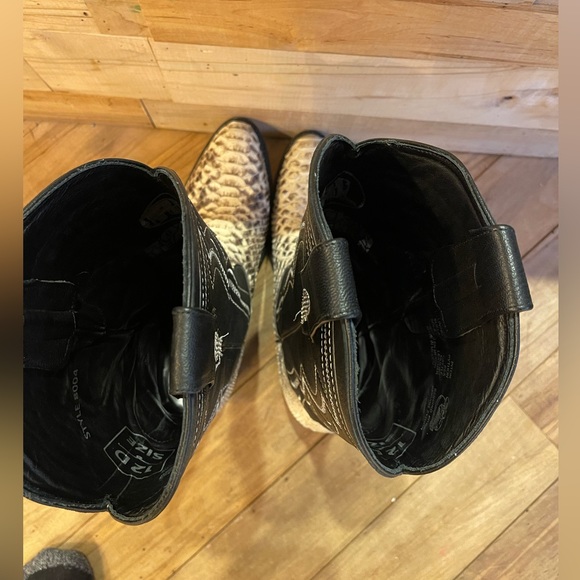 Rockin’ Leather python exotic skin Cowboy boots. Size 12D. - Picture 5 of 6